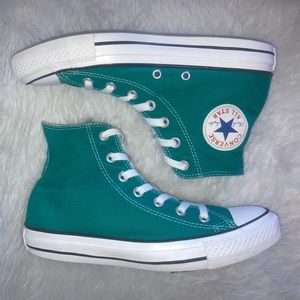 Converse 8 CTAS Hi Top Teal Shoes